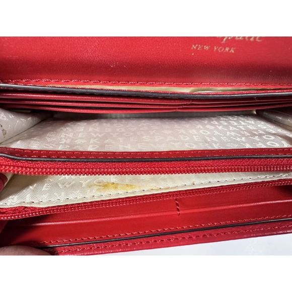 Kate Spade Red Wellesley Wallet - Picture 5 of 7